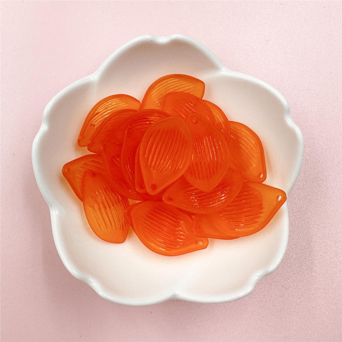 

Простые модные полупрозрачные 20 шт. Материал листьев лотоса разбросанные бусины серьги ювелирные аксессуары 16*25 мм головные уборы изысканные изысканные ювелирные изделия оранжевый