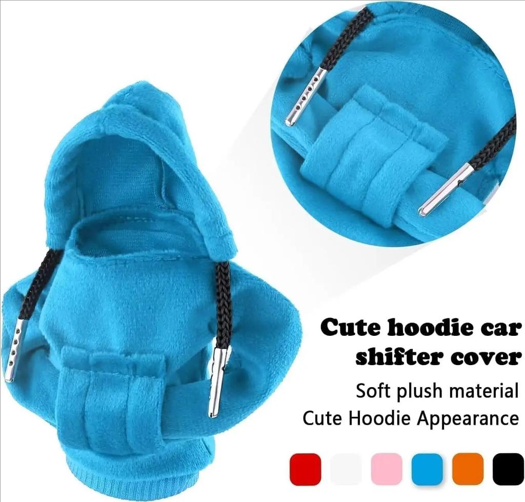 Universal Auto Gear Shift Cover Hoodie Protector & Stylish Handle Decoration Fits Manual & Automatic Cars Interior Decor Upgrade
