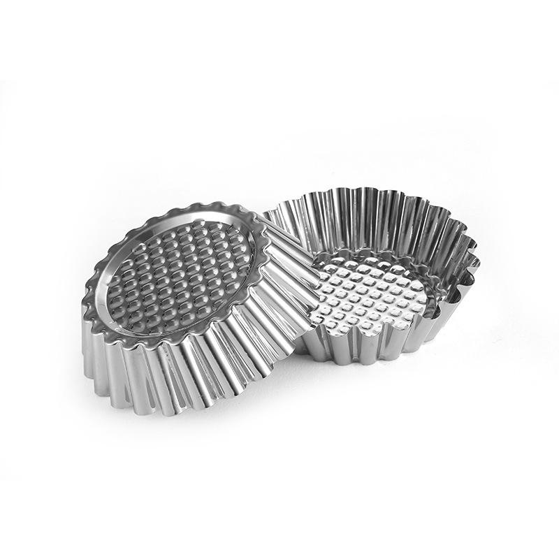 Baking Flat Bottom Round Edge Portuguese Egg Tart Mould
