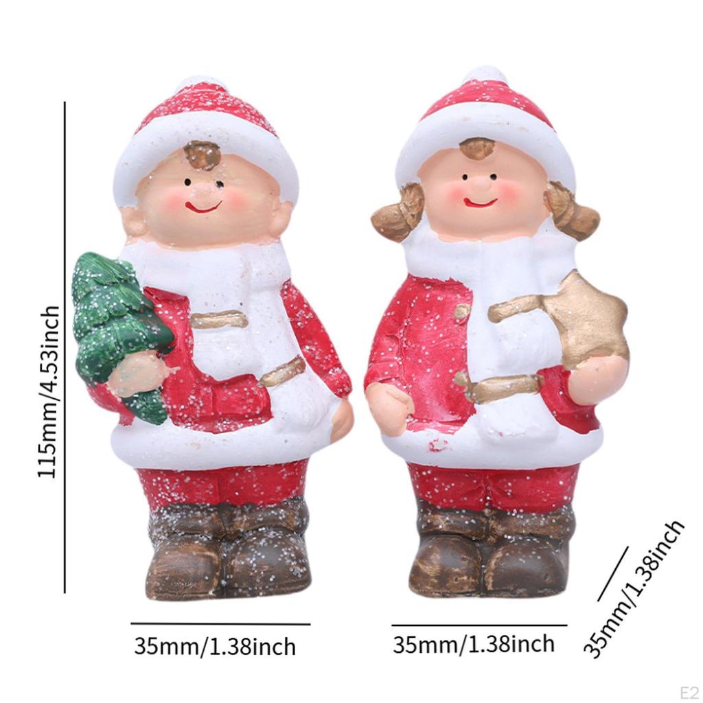 Ceramic Dolls Figurines Christmas Decoration Creative Figure Ornaments for Table