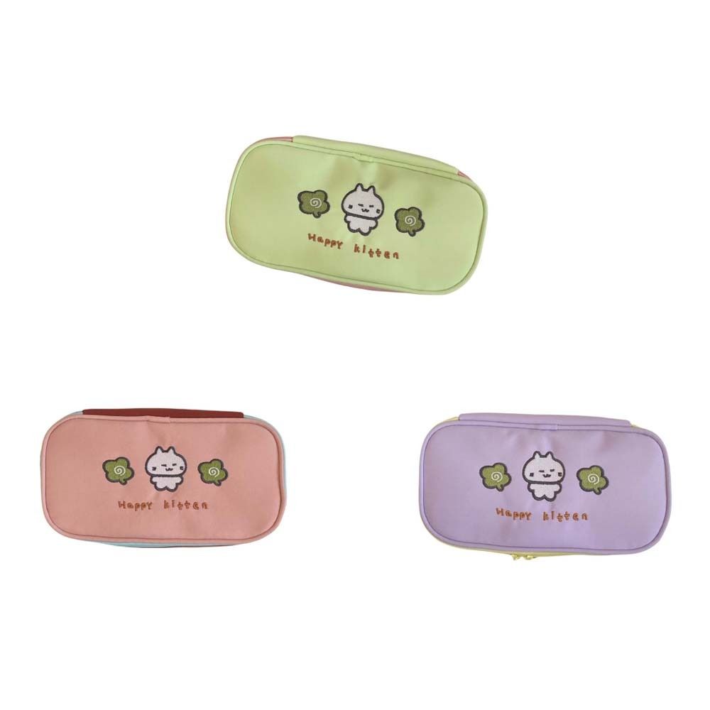 Large Capacity Cartoon Pencil Case Cosmetics Storage Makeup Bag Stationery Storage Bag  Student