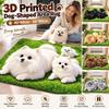 Absorbent Dog-Shaped Area Rug 3D Printed Animal Shaped Carpet New Diatom Mud Mat Home Floor Decor