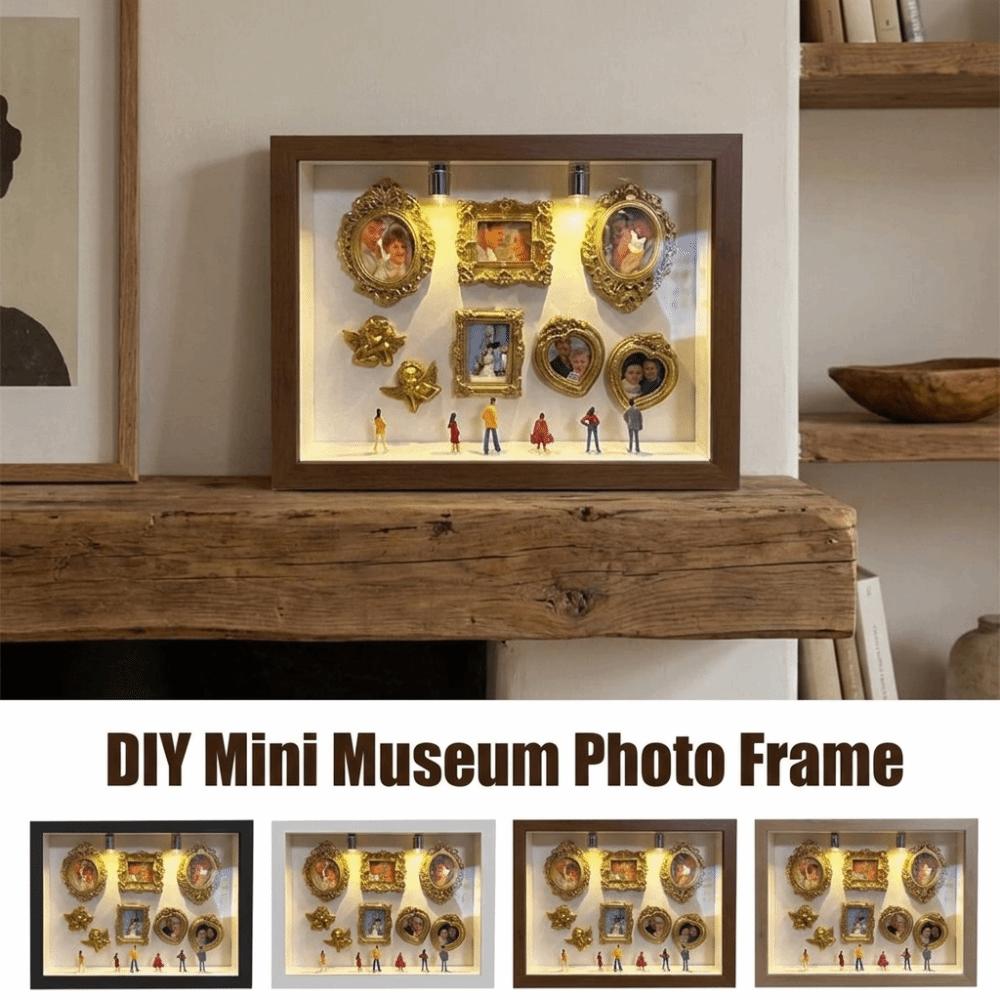 Romantic DIY Mini Museum Photo Frame Vintage Creative Memory Display Kit Memory Display