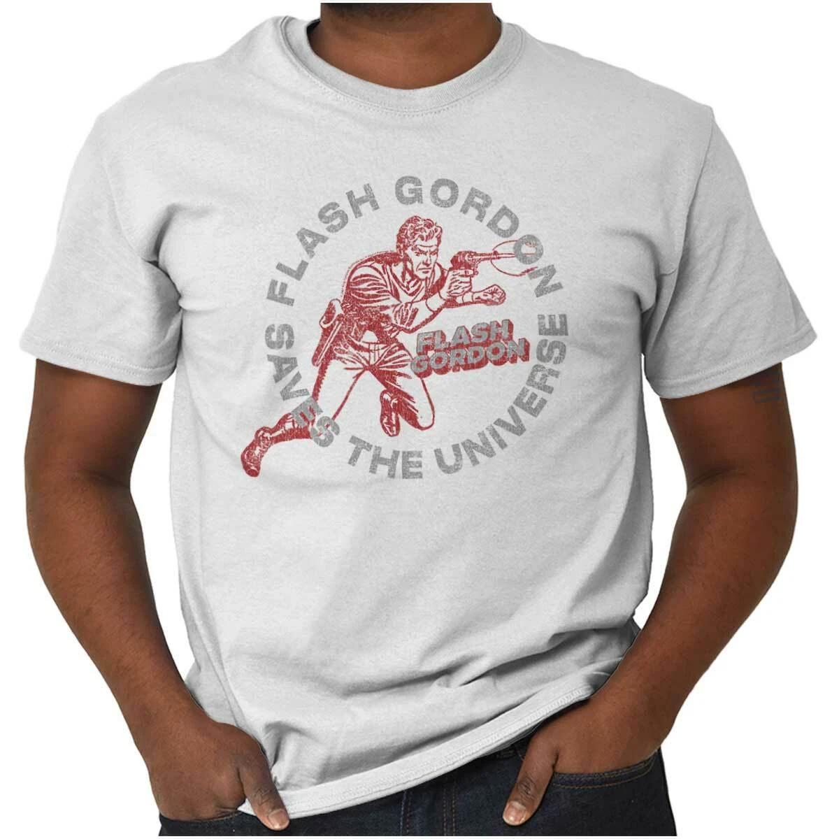 Flash Gordon Superhero Vintage Comic Book Womens or Mens Crewneck T Shirt Tee S