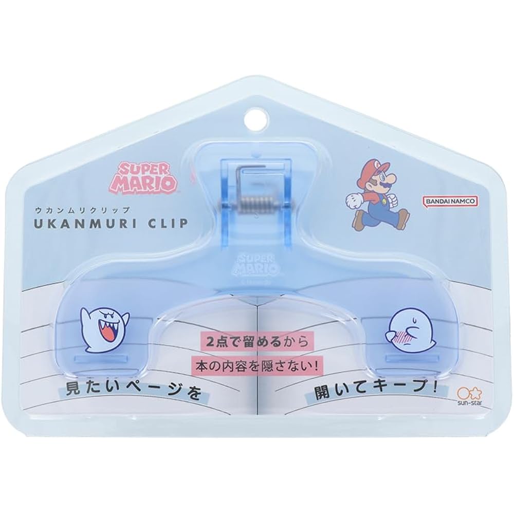 Sun-Star Stationery (Sun-Star Stationery) Super Mario Book Clip Ukanmuri Clip Teresa S3625656