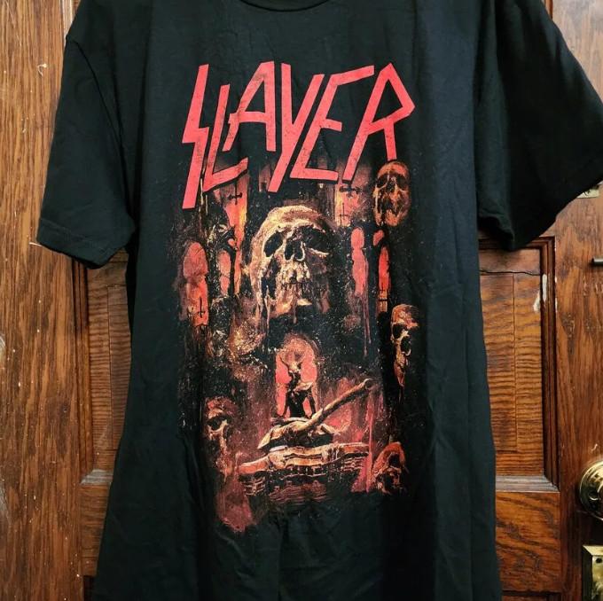 Футболка унисекс Slayer Tour 2024 Two Sides Размеры S-5XL Унисекс футболка S