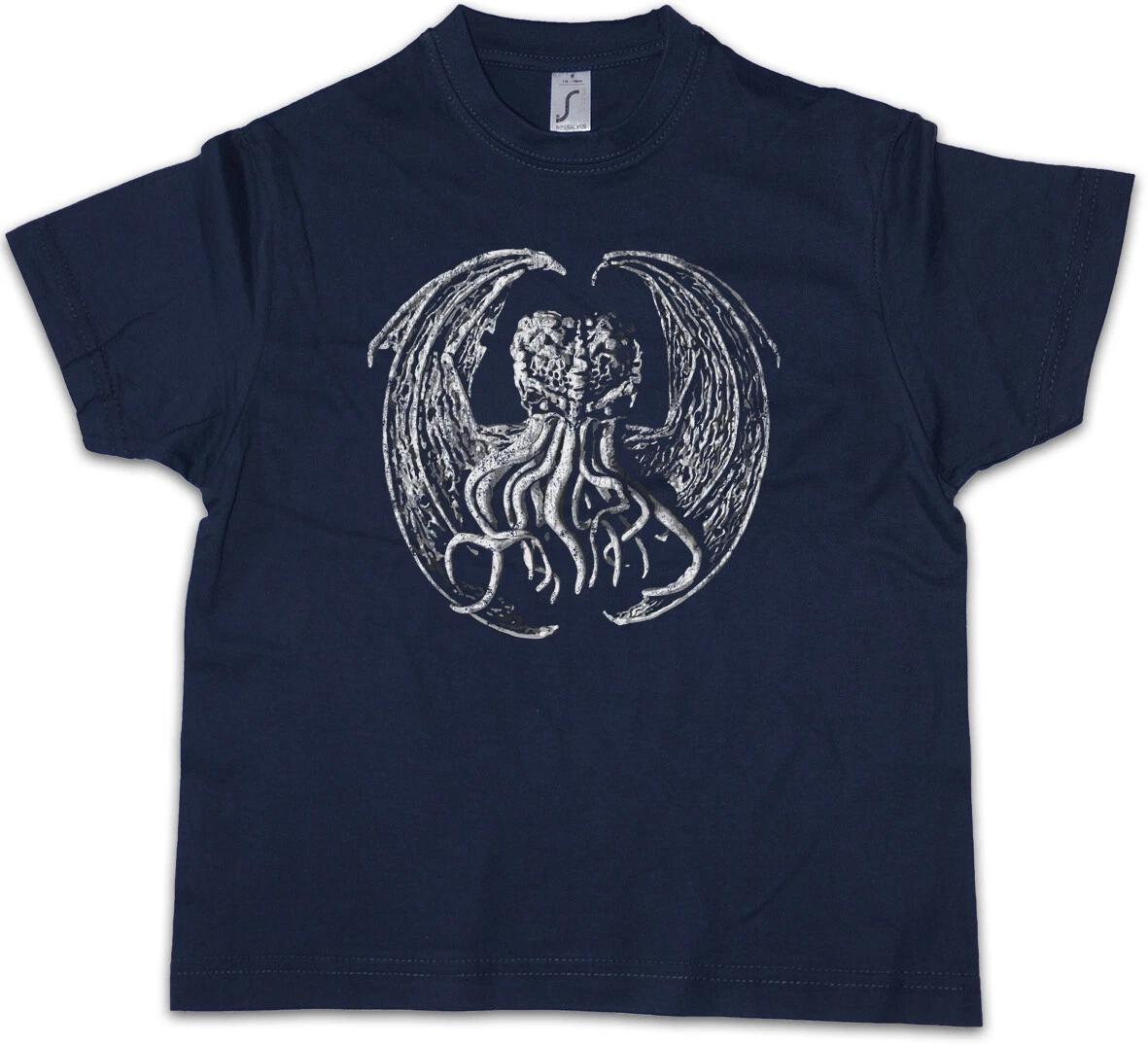 CTHULHU IX Kids Boys T-Shirt Wars Horror Arkham Miskatonic Lovecraft Dunwich- 100