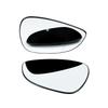 Car Wing Mirror Glass Heated with Backing Plate for Ford Fiesta MK7 2008-2017,Clear Anti-fog Rear View Door Side Mirror Replacement Parts