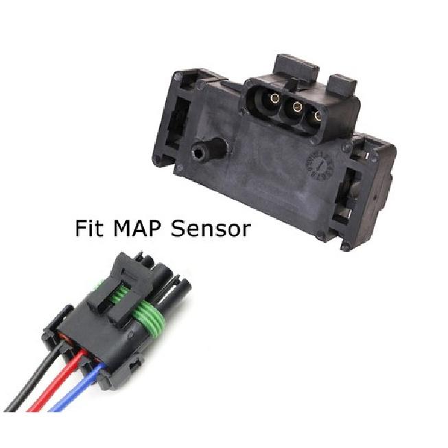 3-Way MAP Pressure Sensor Wire Pigtail Connector Harness For GMC Chevy Pontiac