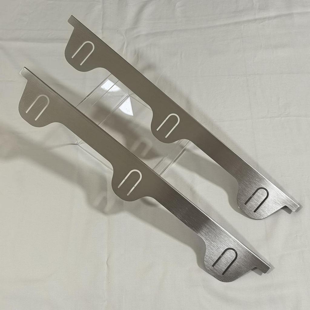 2x Stainless Steel Stove Gap Covers Sturdy Oven Side Filler for Stovetop argent