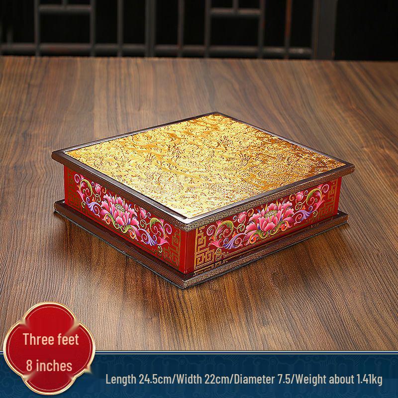 Guan Yin & Guan Gong Elevated Worship Stand for Buddhas & Gods Display