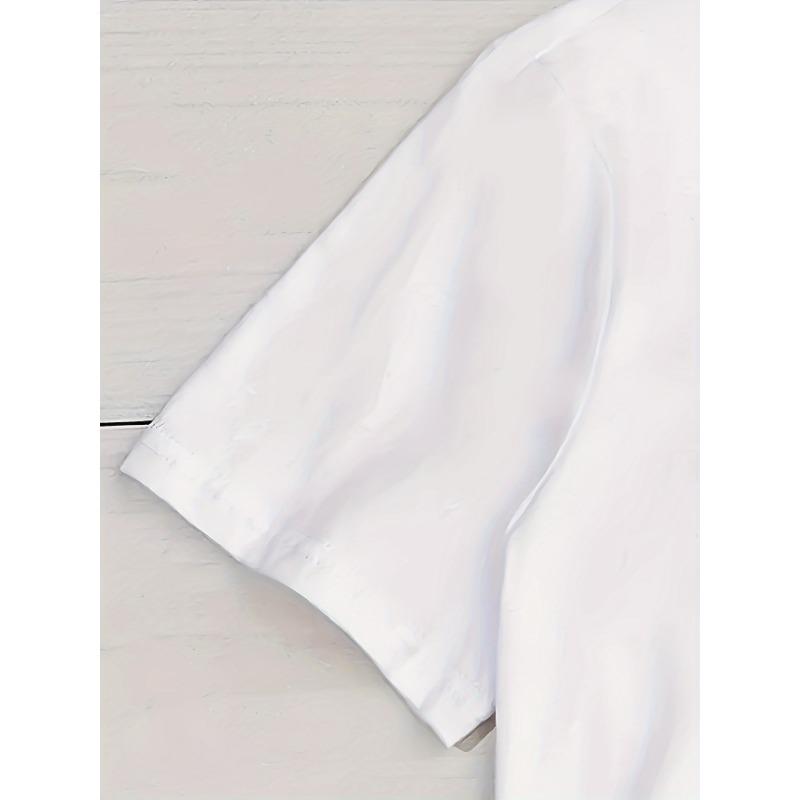 Camiseta de Cuello Redondo con Estampado de Oso Camiseta Casual de Manga Corta para Primavera y Verano Ropa de Mujer Ropa Estética