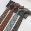 Men'S Business Gentleman'S Suit Wedding Meeting Pattern Host High-End Jacquard Green 8Cm Hand Tie