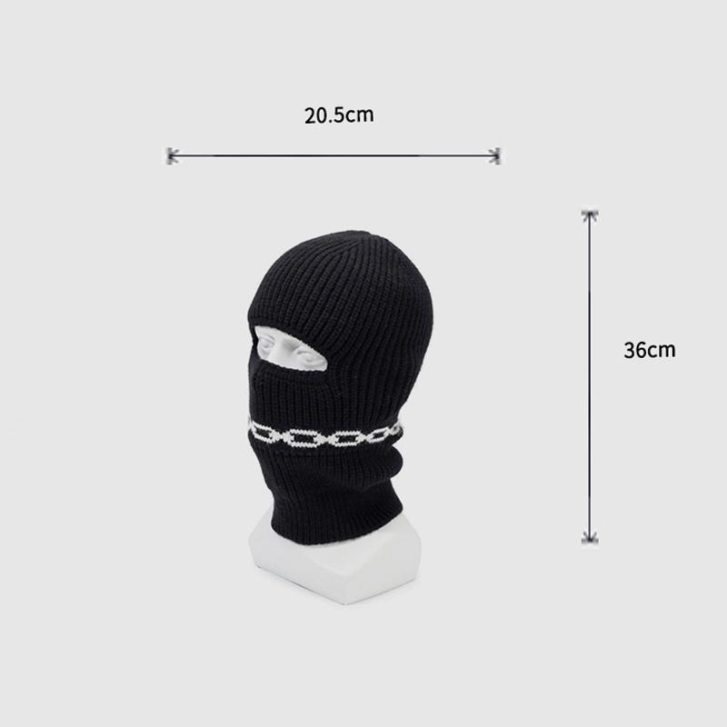 Winter Strickmütze Herrenmütze Outdoor Warm Winddicht Reiten Wollmütze Maske Schal Alles-in-Eins Mütze
