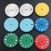 28.5MM Dial Size Green Luminous Dial Colorful Watch Movement Dial for NH35 8215 2836 Watch