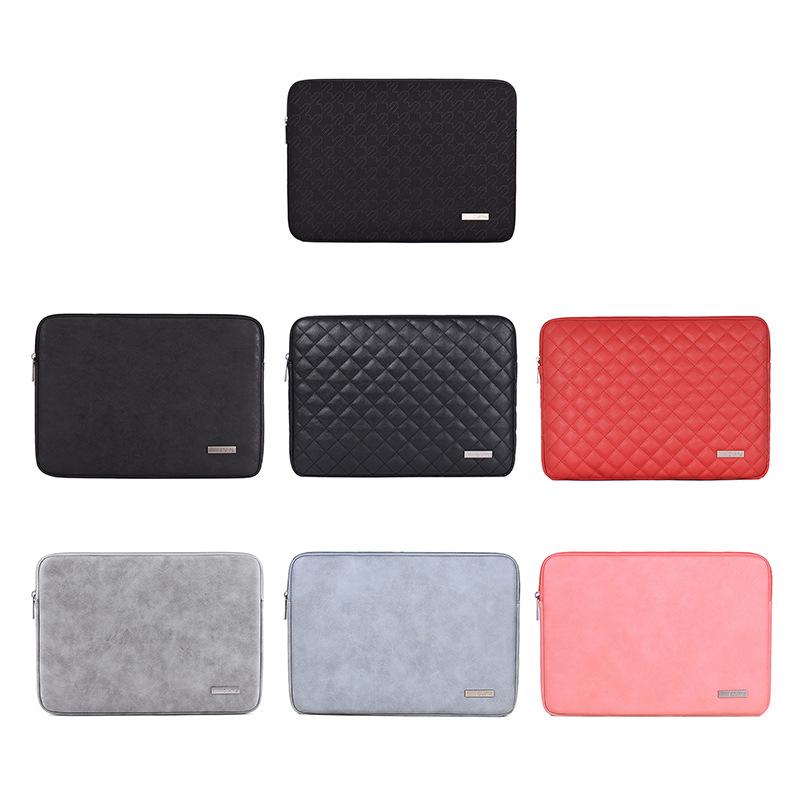 17-inch Faux Leather Laptop Sleeve and Computer Bag