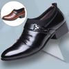 Aofu 2266 Men's Pointed Toe Slip-On Leather Formal Shoes