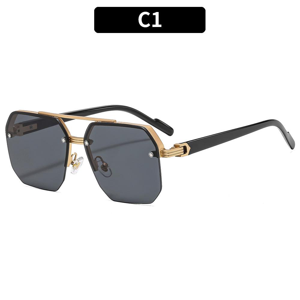 Women's Sunglasses, Double-beam Square Men's and Women's Outdoor Sunglasses.