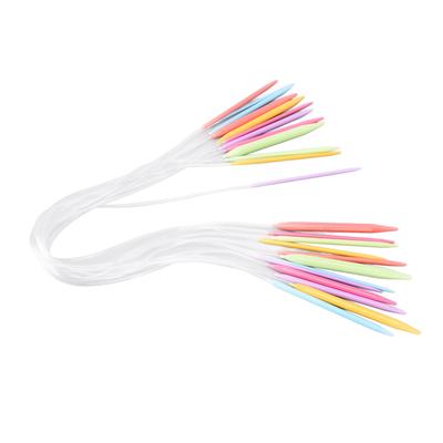 12 Stück Rundstricknadeln 12 Größen 3,5 mm bis 12 mm Einfache Verwendung Pulloverstricknadelset mit