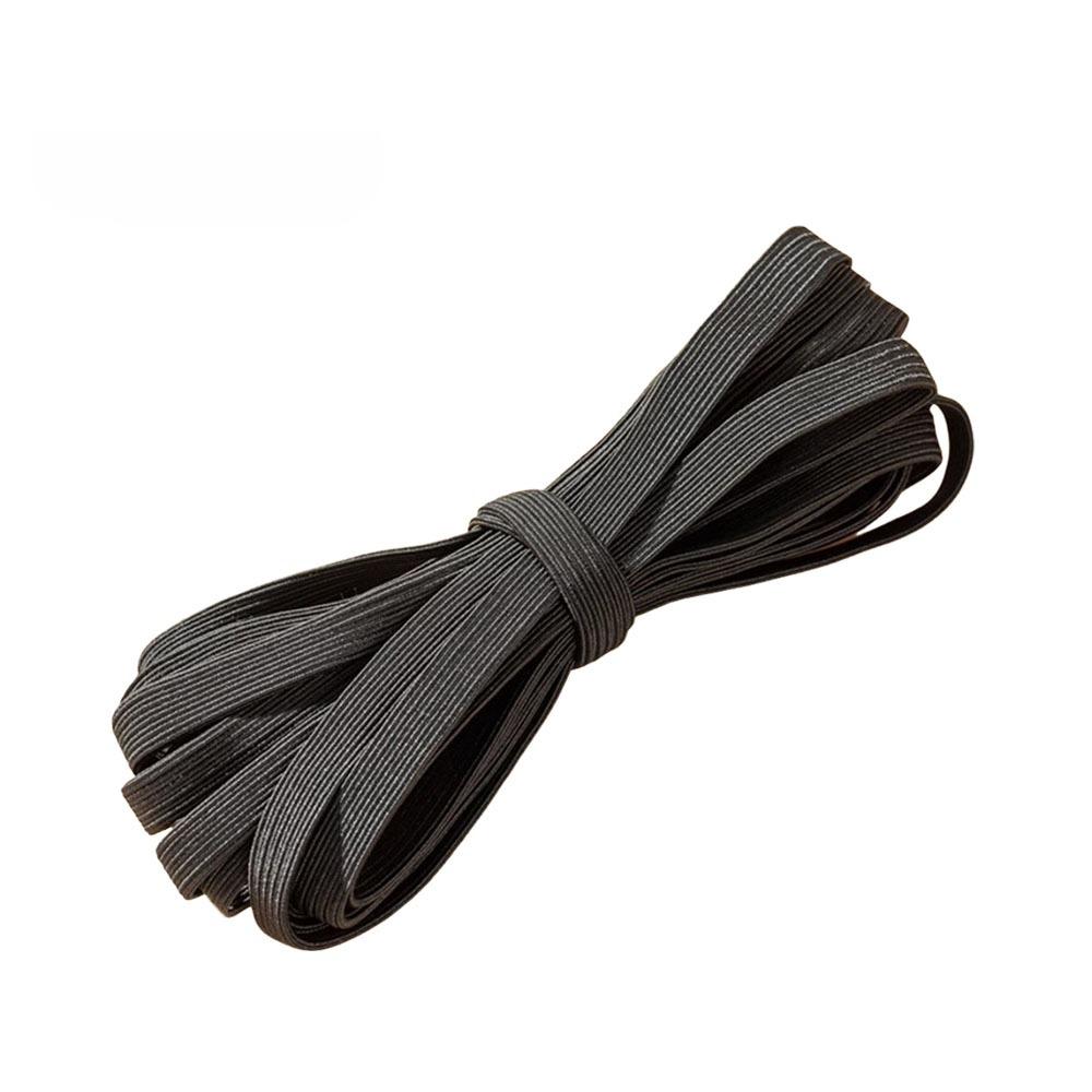 6/8/10MM Flat Elastic Bands White/Black DIY Cloth Garment Elastic Tape Sewing Stretch Rope for Trousers Belt