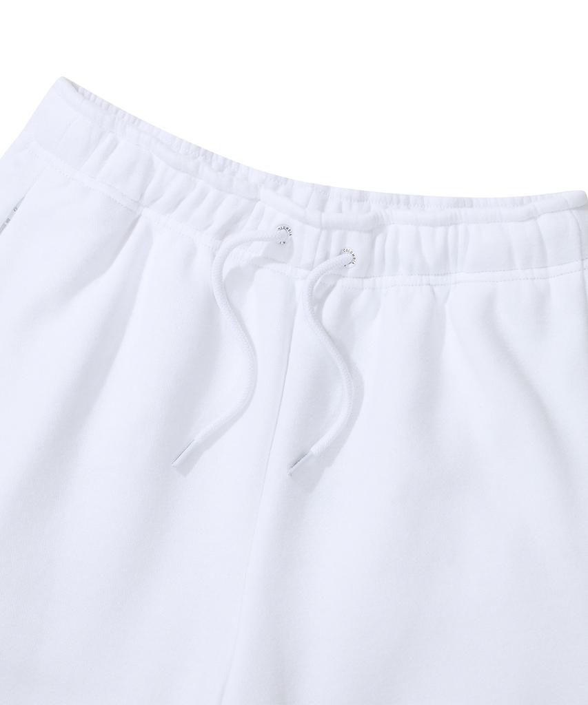 COLUMBIA UNIVERSITY Cu Classic Logo Loose-Fit Fleece Sweatpants White