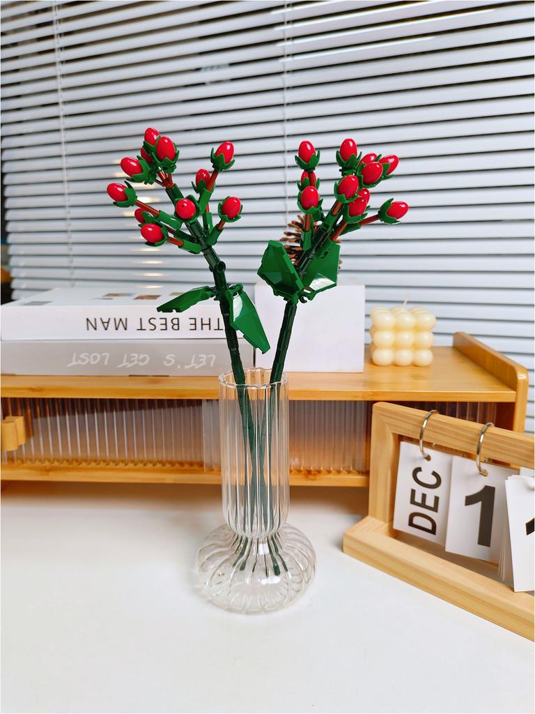 Blocchi da Costruzione Bouquet Rosa Girasole Eterno, Mini Mattoncini Fai da Te per Adulti, Regalo che Non Appassisce per San Valentino Anniversario Decorazione per la Casa