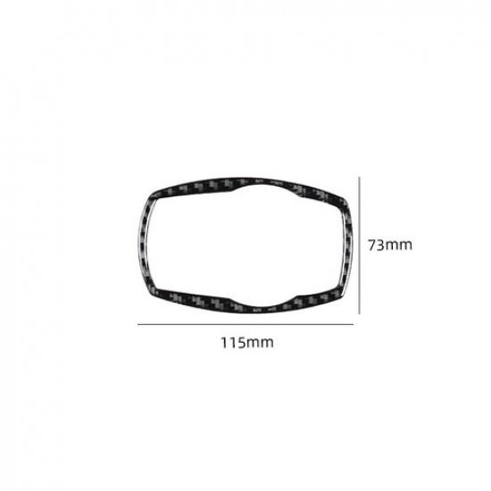 Carbon Fiber Multimedia Button Knob Frame Cover For BMW 6 Series E63 E64 2004-10