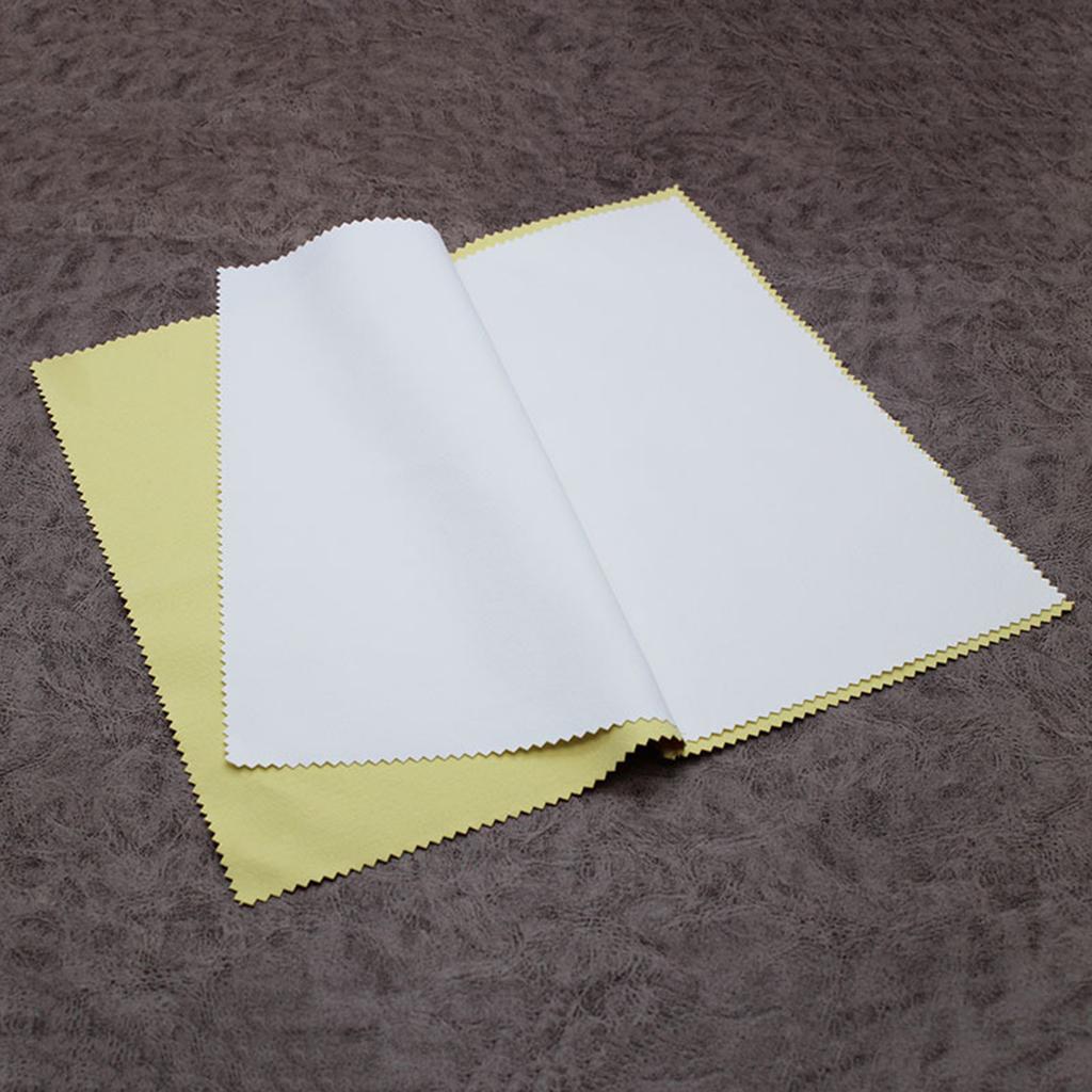 Professional Silver Cleaning Cloth Double Layer Cloths for Jewelry and Metals Double Sided Jewellery Polishing Cloth