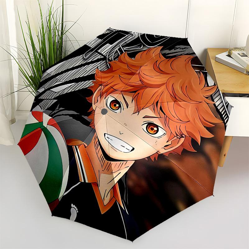 

Volleyball, Anime Automatic Opening and Closing, 8 rib Structure Portable Umbrella, Suitable for Men and Women in All Seasons Perfect Gift