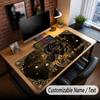 Rose Floral Theme Custom Mouse Pad Personalized With Name Text Customized Desk Mat For Office Home Decor