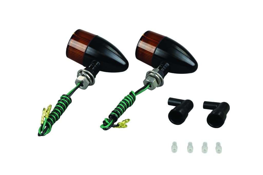 

POSH FAITH Motorcycle Parts Aluminum Machined Turn Signals Bullet Type 091098-N6