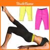 Tüm Mevsimler Fitness İçin Bel Kemerli Siyah Neopren Vücut Şekillendirici Yoga Pantolonu