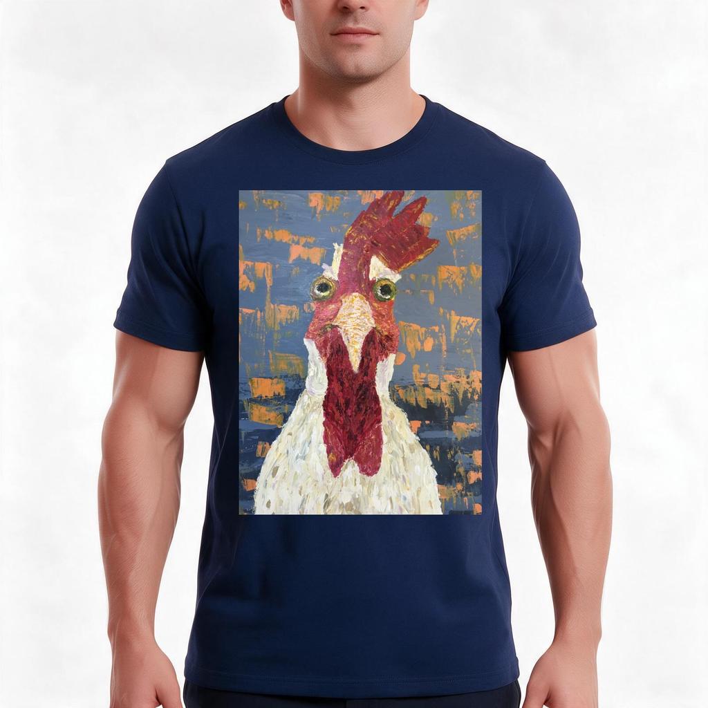Chicken Tshirt Summer Casual Cotton Tee Oversized Streetwear Tops Vintage Graphic Print Loose Fit Short Sleeve 100 Cotton