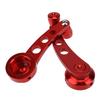 1/2Set 2Pcs Aluminium Legierung Universal Auto Fenster Griff Wickler Riser Ersatz Rot Blau Silber Schwarz Farbe