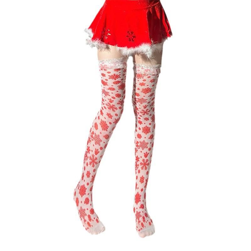 Sexy Christmas stockings cute sexy stockings bow knee thin legs girl stockings