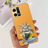 For Oppo Reno7 4G Case CPH2363 Cute Cat Dinosaur Flower Soft  Clear silicone Protector Back Cover For Oppo Reno 7 Phone Capa