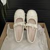 White French Round Head Thick High Heel Light Mouth Single Shoes Women's Summer 2025 New Versatile Skirt Heightening Mary Jane Shoes