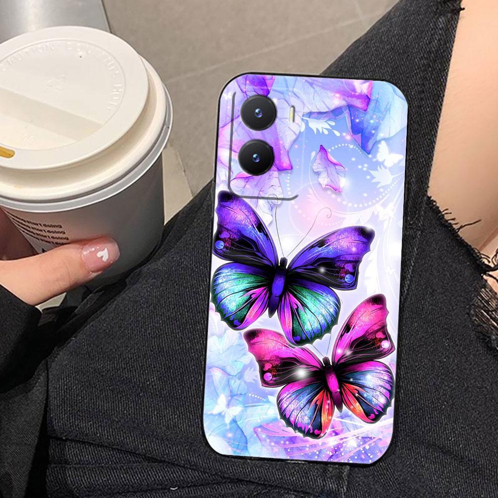 Beautiful Stylish Butterfly Phone Case For VIVO V60 V50 V40 LITE S1 V17 V20 SE V21 V23 V23E V25 V25E V27 V27E V29 V29E V30 Case