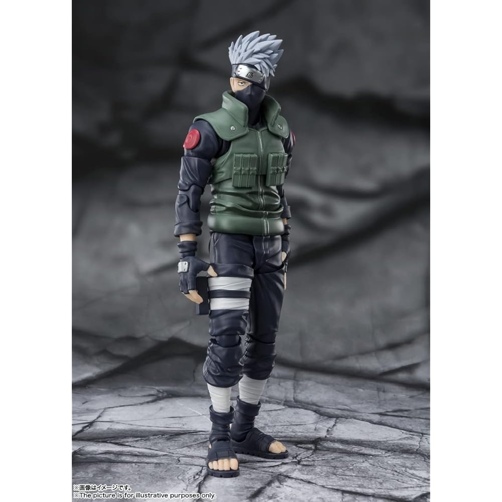 TAMASHII NATIONS S.H. Figuarts Naruto Kakashi Hero Figure 160mm ABS PVC Painted Articulated Collectible