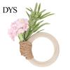 Artificial Flower Napkin Rings Rosemary Ring, Farmhouse Wooden Ring Holder, Rustic Faux Decorative Holders for Weddings Wedding Bridal Shower
