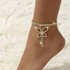 Sexy Accessories Anklet New Diamond Butterfly Anklet, Personalized Beach Rhinestone Fringed Anklet