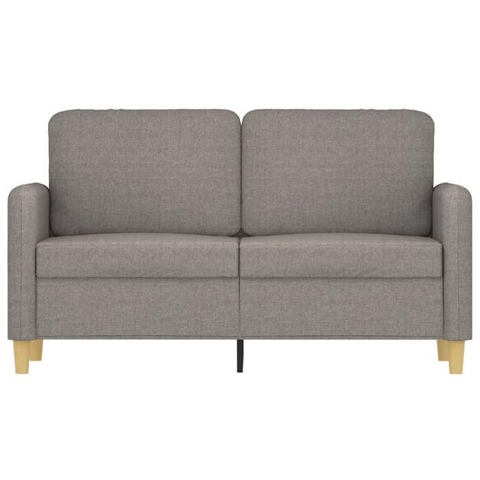 VidaXL Canapé à 2 places Taupe 120 cm Tissu 359477