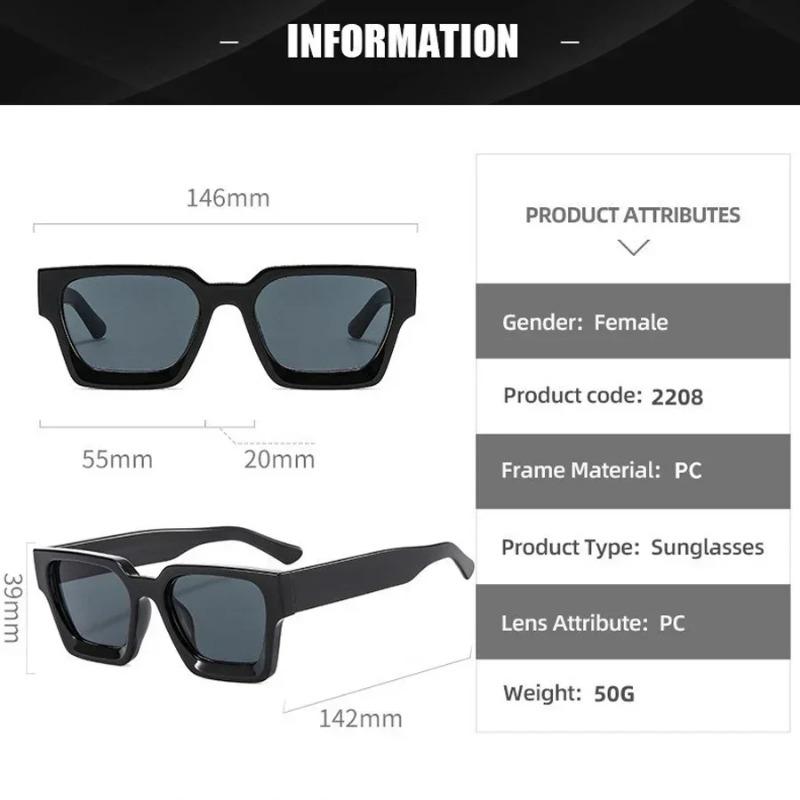 New Retro Classic Square Sunglasses For Women Men Fashion Luxury Brand Vintage Frame Sun Glasses Modern Female Male Shades UV400