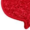Step Mats 10 pcs 65 x 21 x 4 cm Red Semi Circular Large