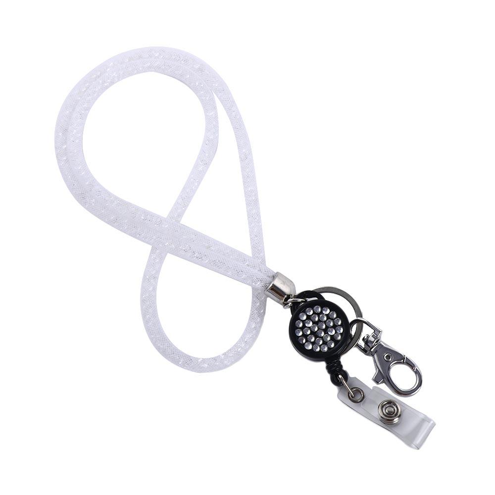 Card ID Card Badge Holder Clip Nurse Doctor Key Chain Retractable Badge Necklace Strap ID Badge Holder Hanging Rope Lanyard