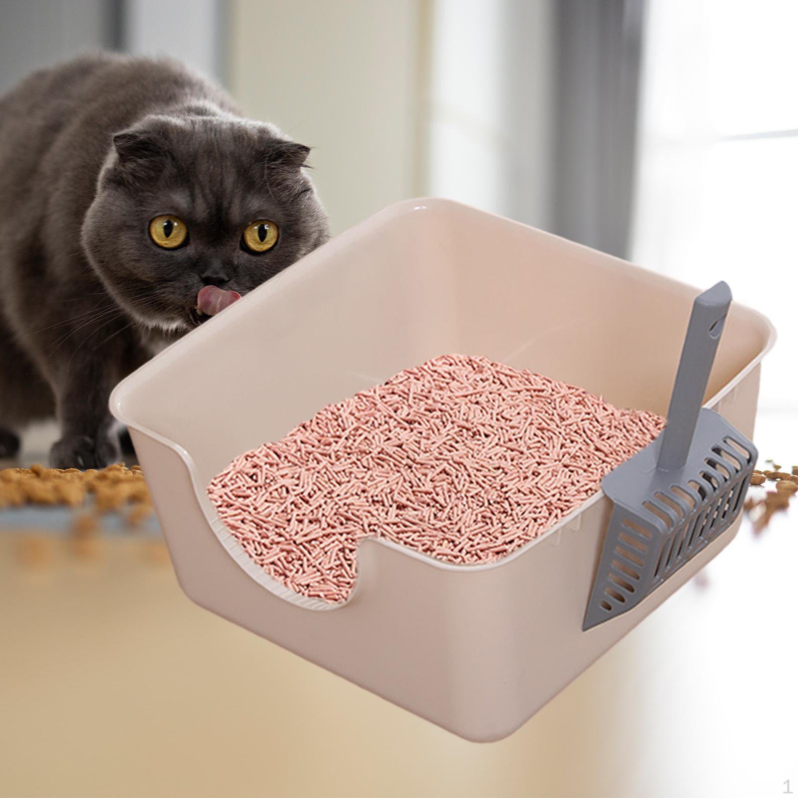 

Ящик для мусора Товары для домашних животных Кошка Портативный с высокими стенками Легко очищается для кофейный