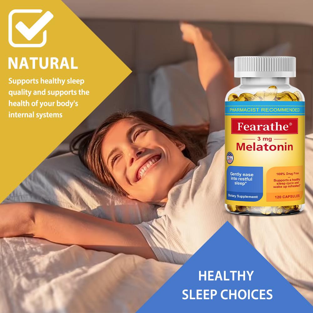 Integratore sonno 3 mg, 120 capsule - 3 mg per capsula, senza OGM, senza glutine
