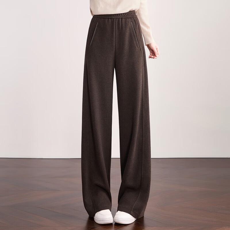 Women's Elastic Waist Wide-Leg Casual Pants