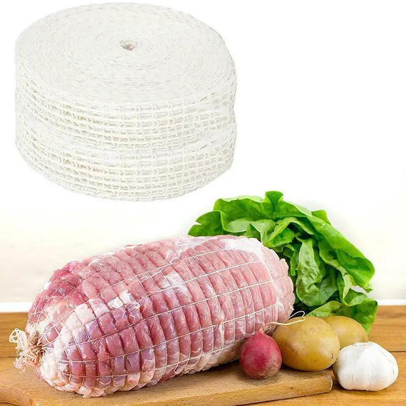 1m Elastic Meat Netting Butchers Net Ham Roast Sausage Cotton String Roll Cooking Assign Props Kitchen Storage Supplies