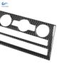 For Seat Leon 2013 2014 2015 2016 2017 2018   Soft Carbon Fiber Car Interior Center Console AC CD Panel Frame Cover Trim